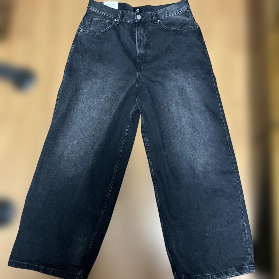 ギャップ　スーパーバギーデニム　ブラック30/30