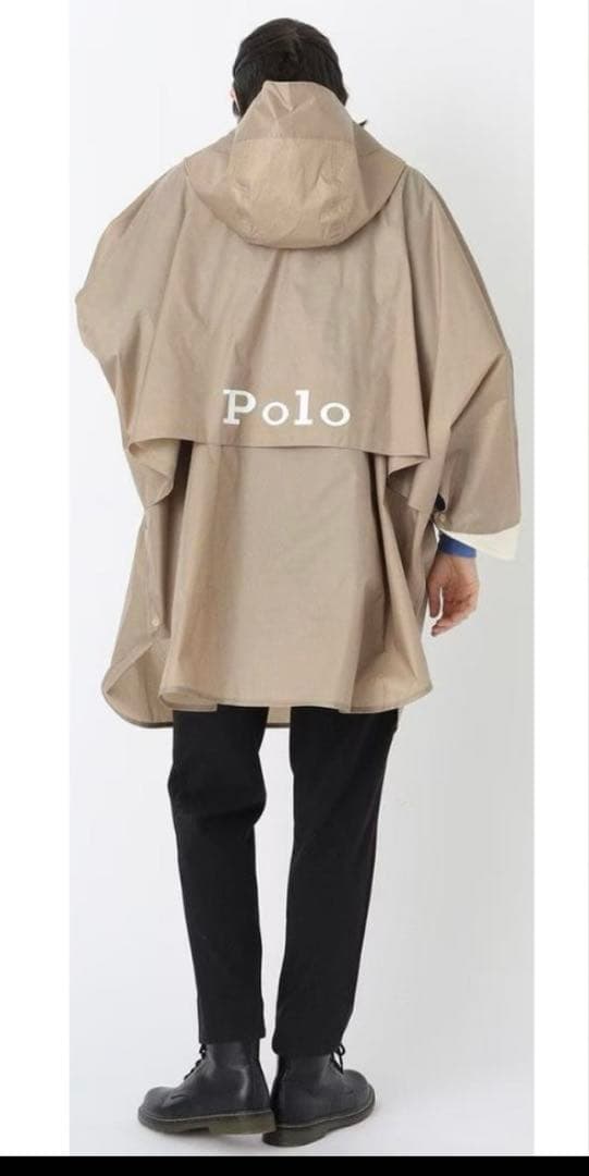 【新品タグ付き】POLO ベア刺繍 レインポンチョ ベージュ