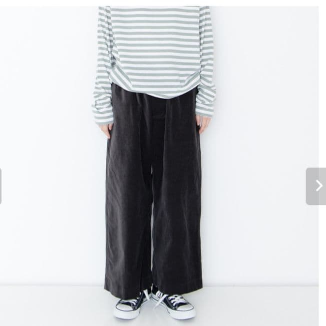 veritecoeurベルベティパンツグレーvc-2519