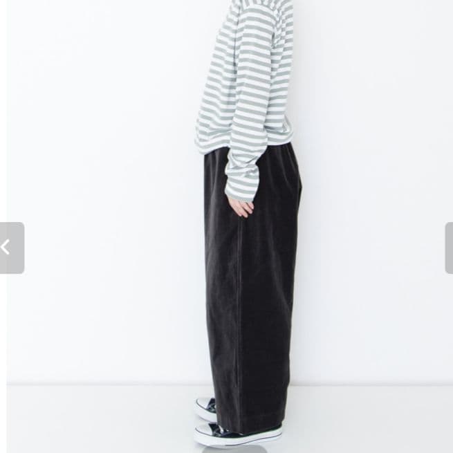 veritecoeurベルベティパンツグレーvc-2519