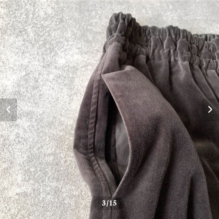 veritecoeurベルベティパンツグレーvc-2519