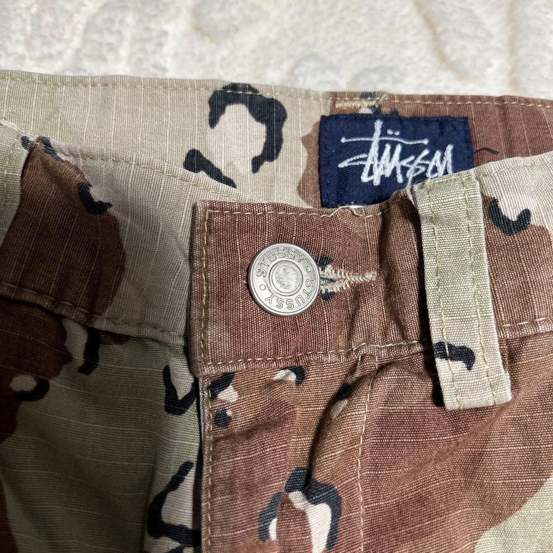 ステューシー迷彩カーゴパンツ サイズ32 made in USA 100％綿