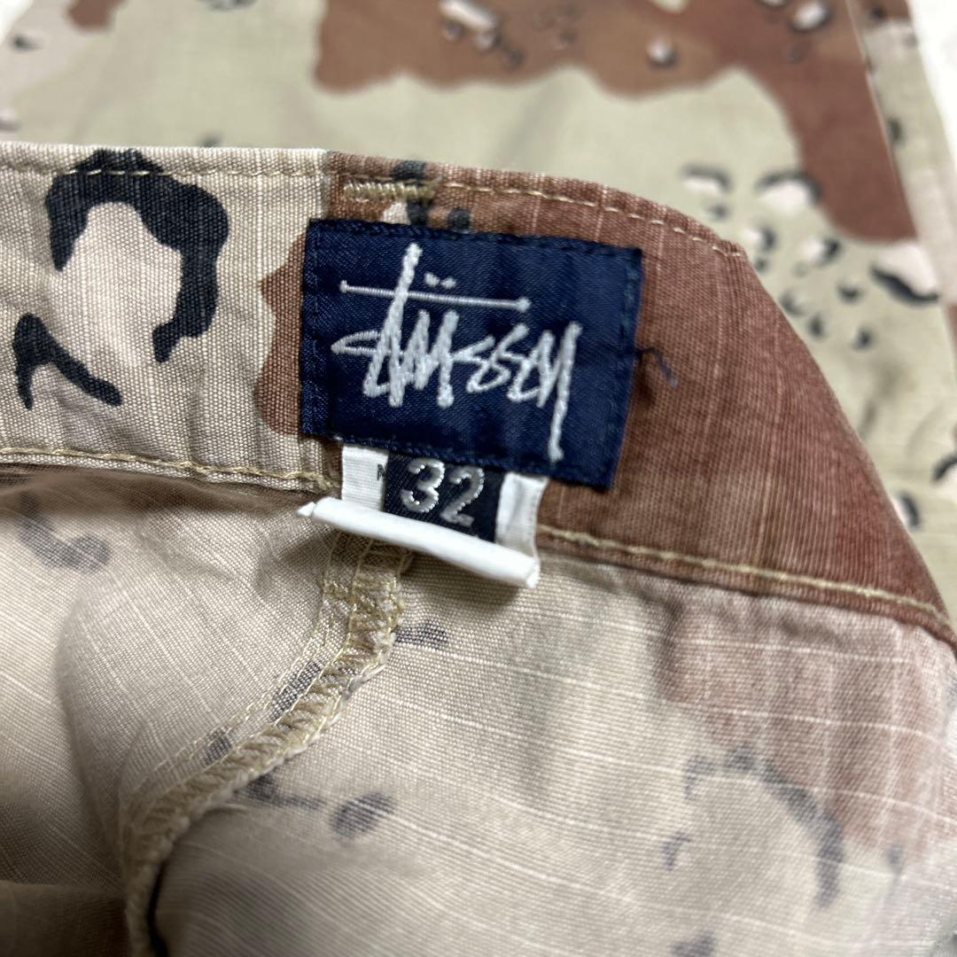 ステューシー迷彩カーゴパンツ サイズ32 made in USA 100％綿