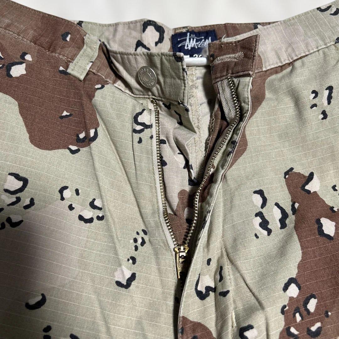ステューシー迷彩カーゴパンツ サイズ32 made in USA 100％綿
