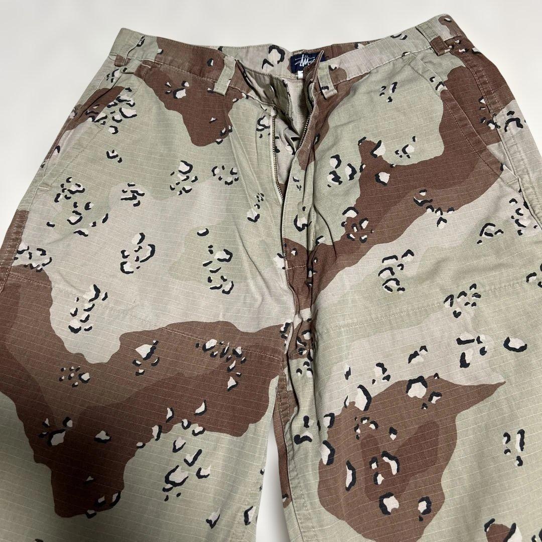 ステューシー迷彩カーゴパンツ サイズ32 made in USA 100％綿