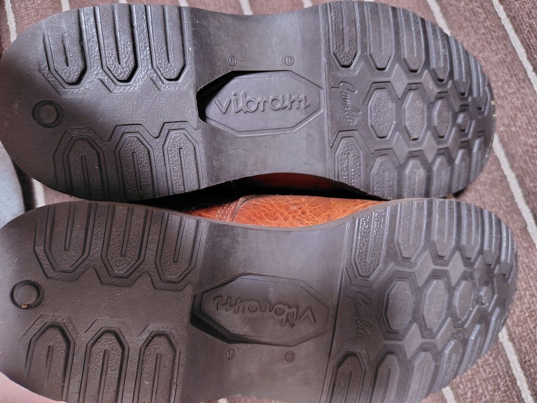 美品！Chippewa ワークブーツ　茶色シボ革