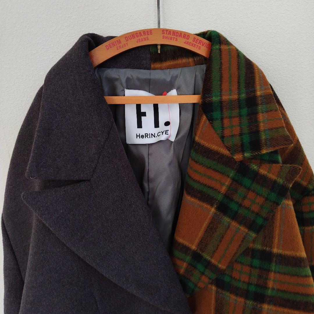 ヘリンドットサイ バイカラー アシンメトリー ジャケット※新品※