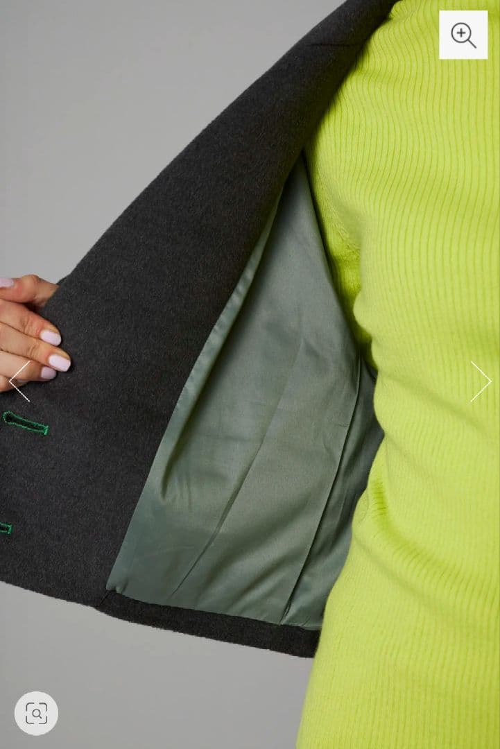 ヘリンドットサイ バイカラー アシンメトリー ジャケット※新品※