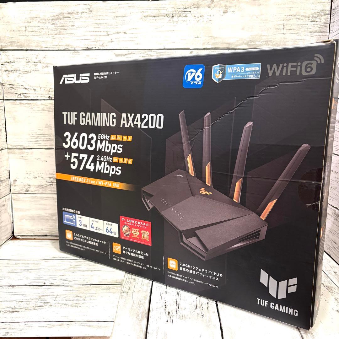 ASUS 無線LANルーター　AX4200 ゲーミングルーター
