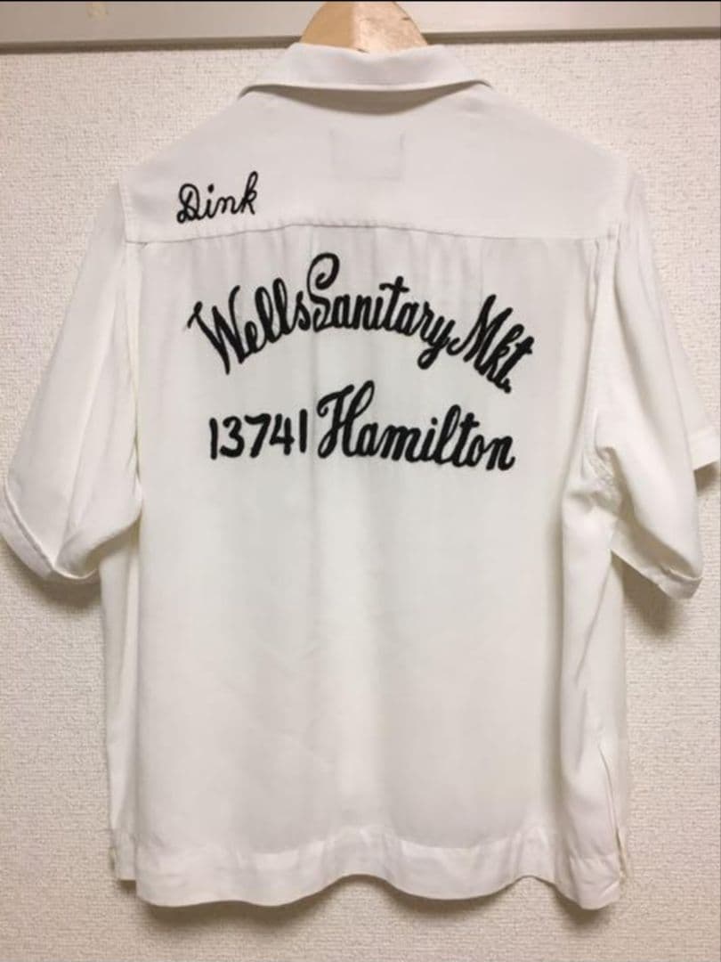 本日のみ最終値下げ 50s レーヨンボウリングシャツ 希少なホワイトボディ