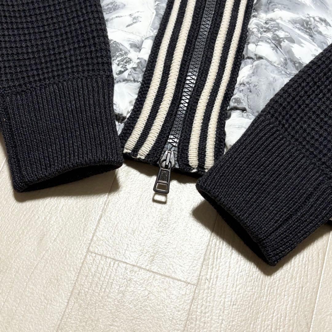 美品◎モンクレール マグリオーネ カーディガン ダウンジャケット ニット 切替