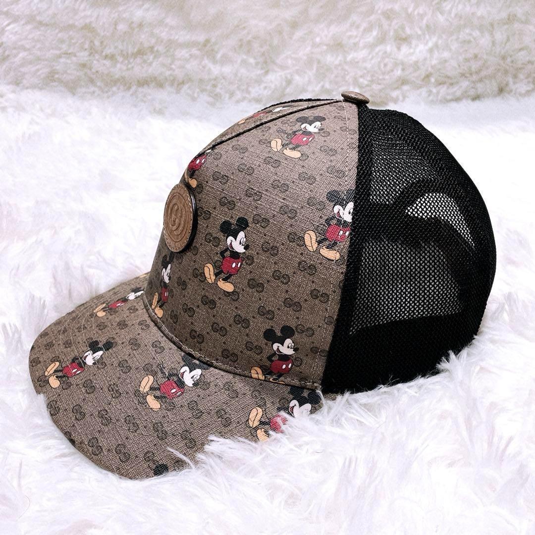 GUCCI グッチ　ミッキーマウスコラボ　GGスプリーム　キャップXL