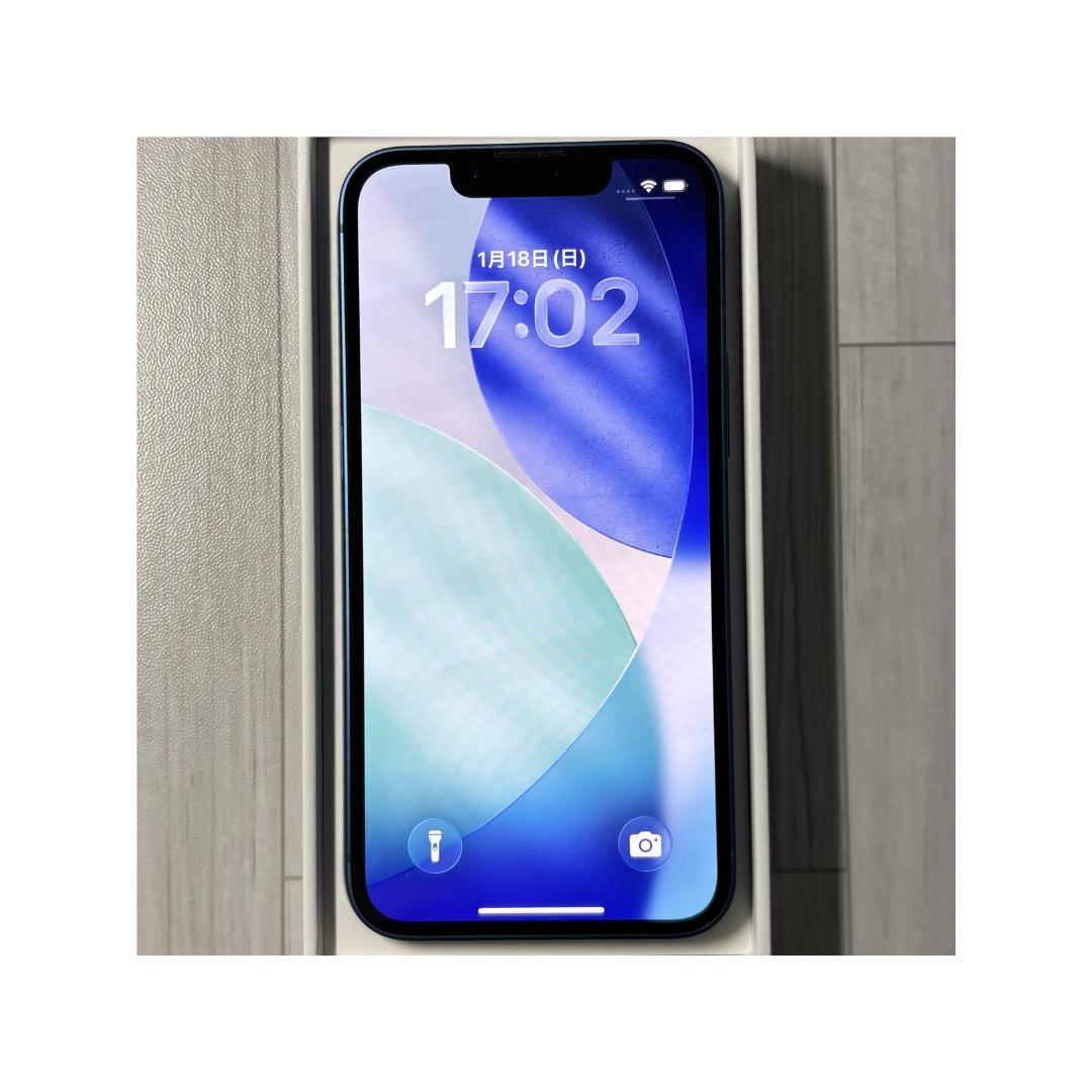 iPhone 13 mini ブルー 128GB SIMフリー　新品バッテリー