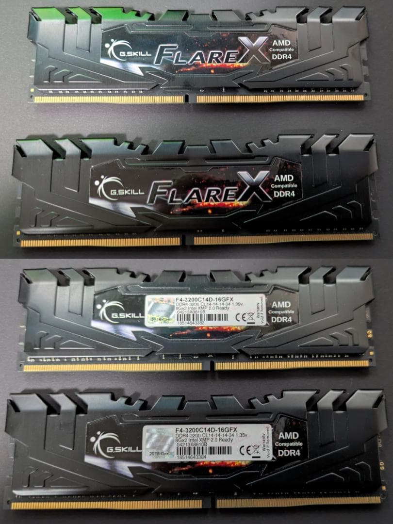 メモリー G.SKILL FLARE X DDR4 3200 16GB (8GBx2)