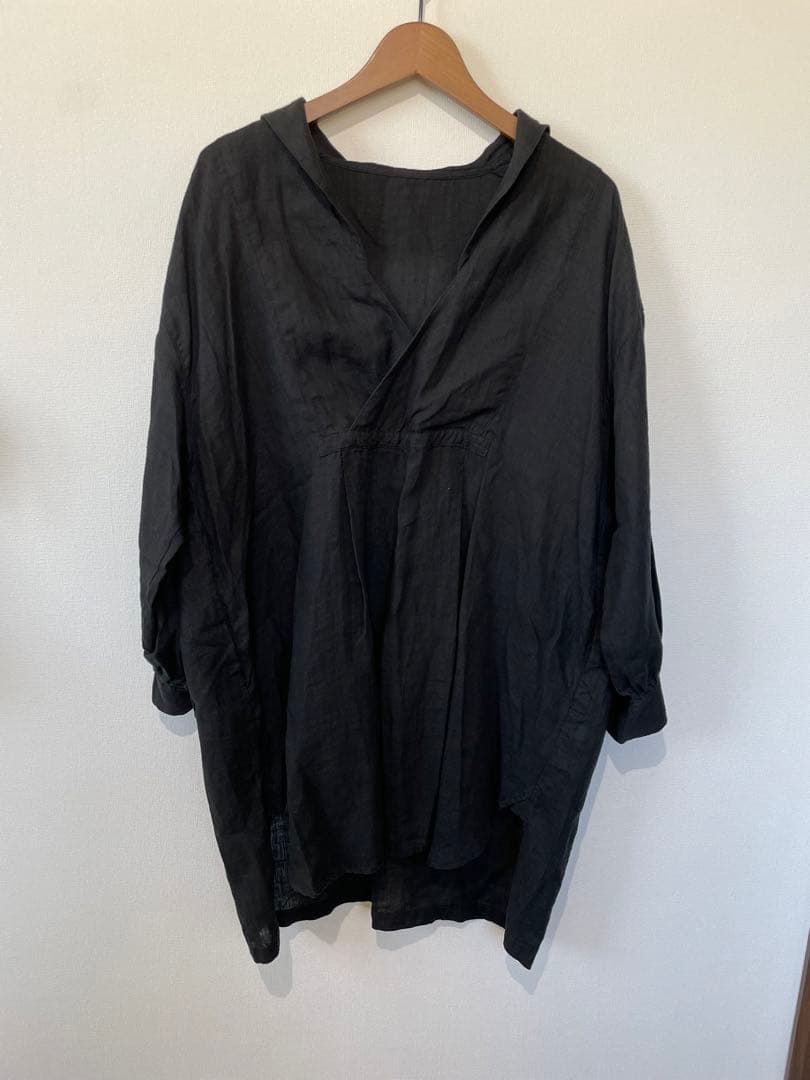 ★美品★ネストローブ レースタッカー付プルオーバーリネンチュニック