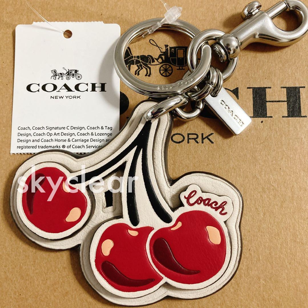 新品❇︎正規品 COACH チェリー さくらんぼ チャーム キーリング