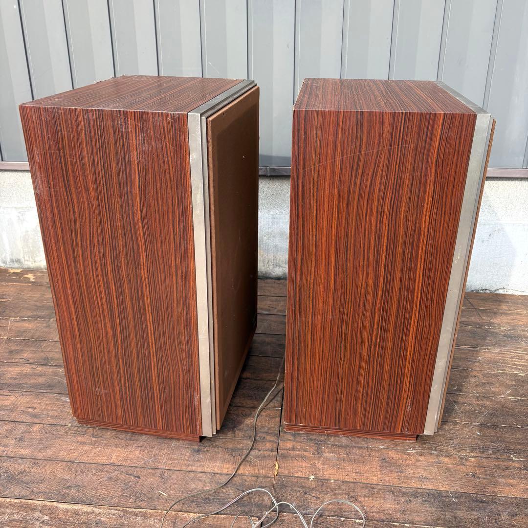E2 昭和レトロ パイオニア NA-TG07 木目ブックシェルフスピーカー ペア