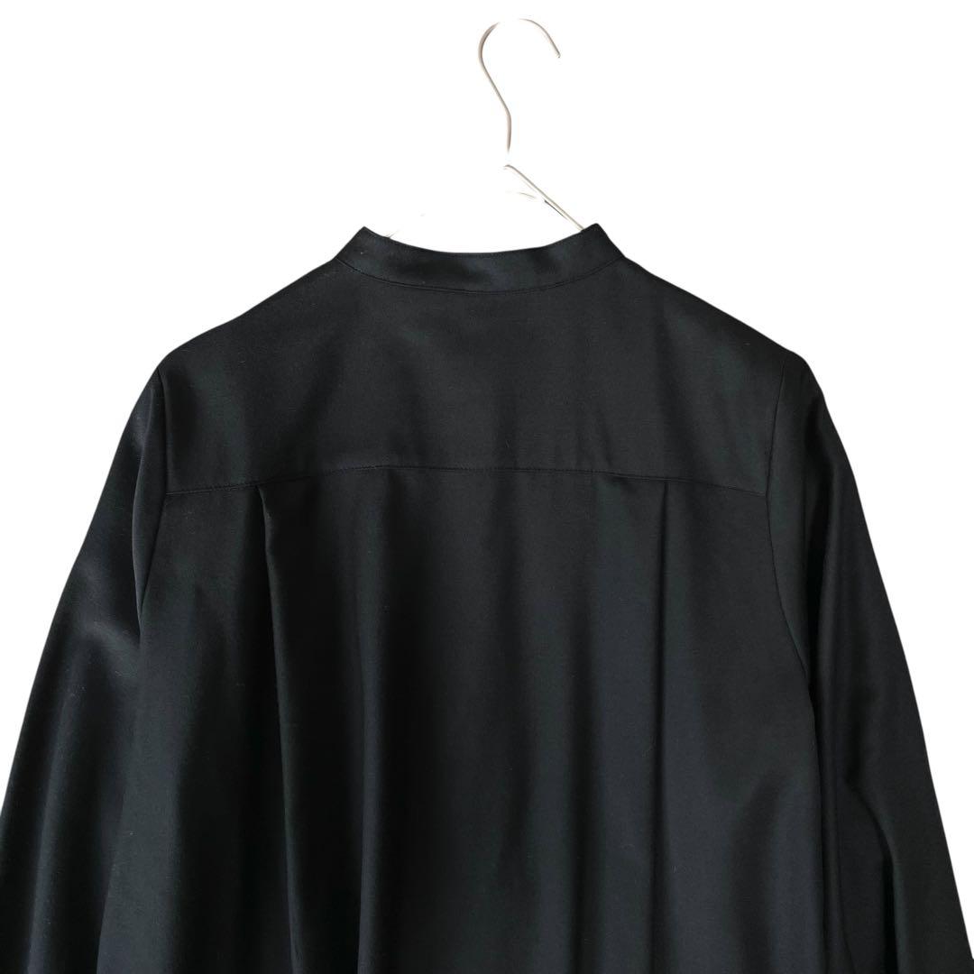 完売✨ほぼ未使用✨SHIPS パールモチーフボタンワンピース ウール ブラック