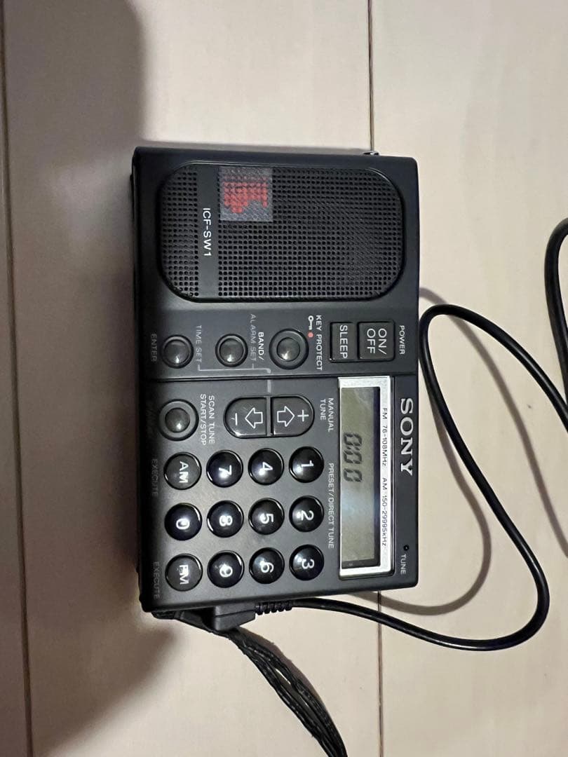 USED★SONY ICF-SW1 FM/AM短波ラジオ専用ケース付 激安送料込