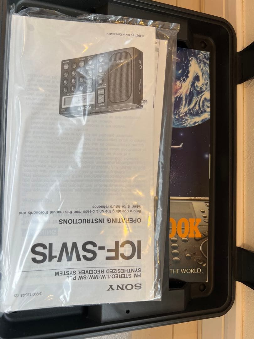 USED★SONY ICF-SW1 FM/AM短波ラジオ専用ケース付 激安送料込
