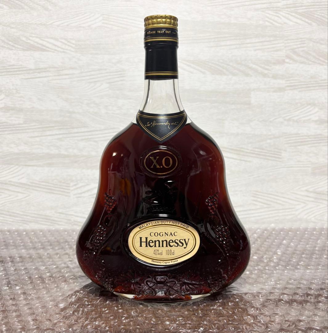 Hennessy XO コニャック 40% 1L 金キャップ　箱付き