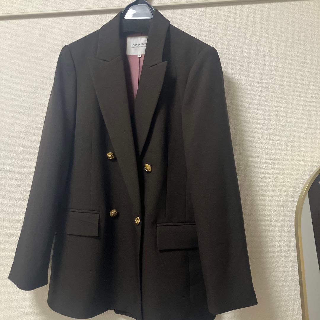 Arpege story ダークブラウン テーラードジャケット サイズ1