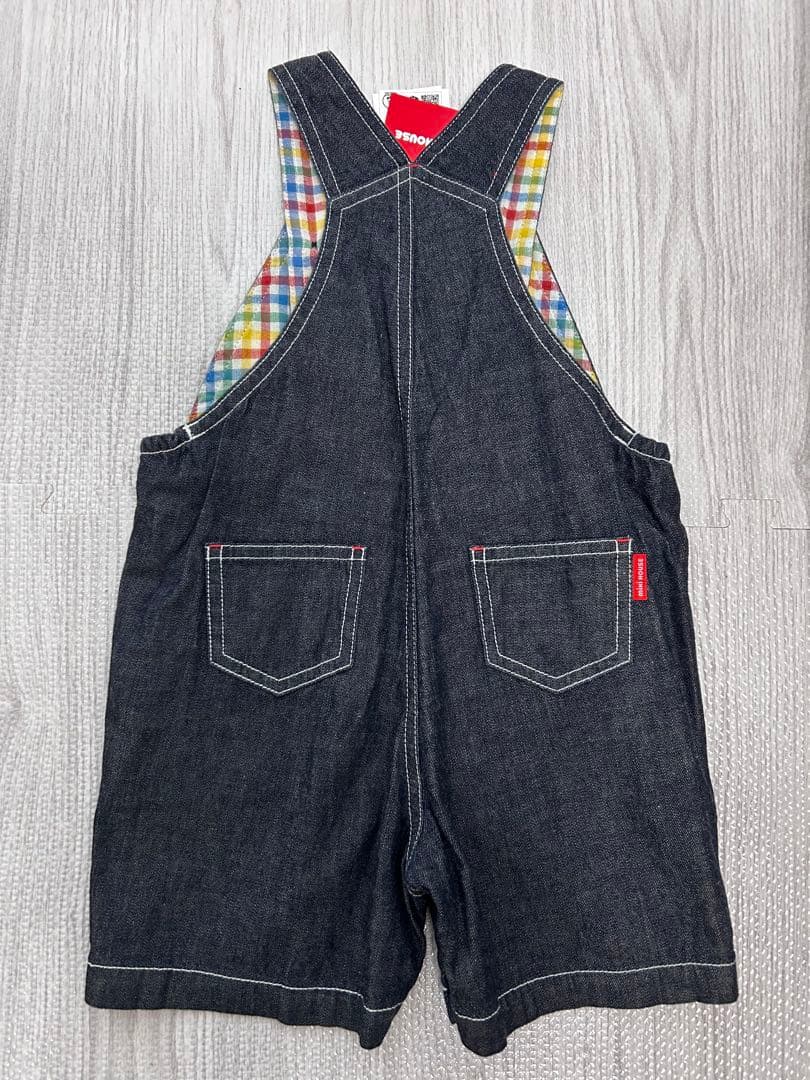 mikiHOUSE デニムオーバーオール　トップス　スタイ3点SETタグ付き