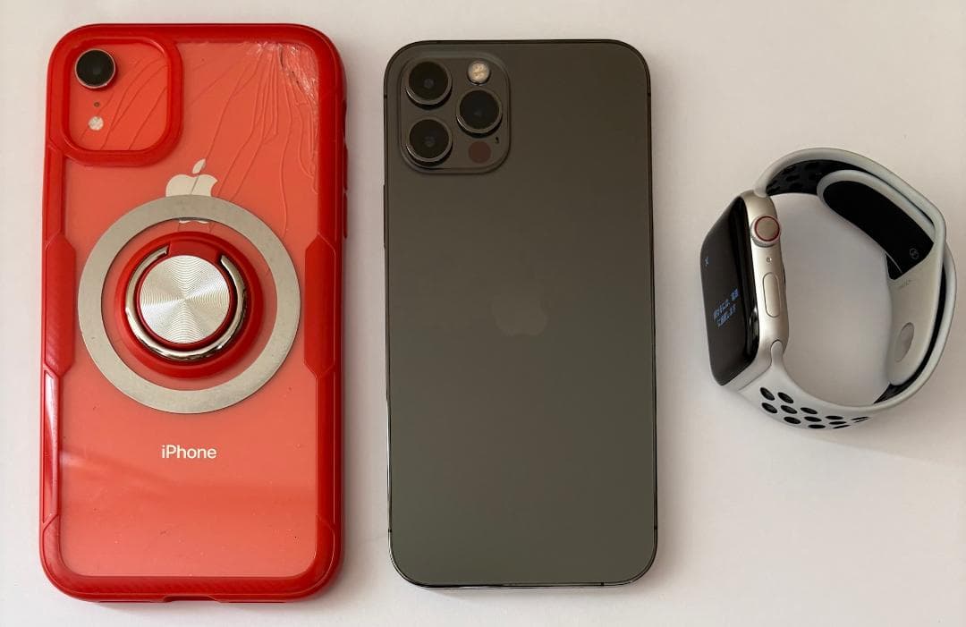 【ジャンク品3点セット】iPhoneXR&12pro&apple watch4