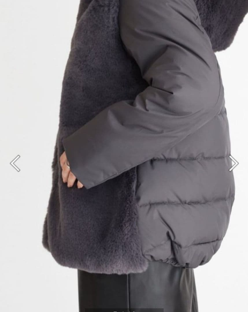 ヤダダヤ　アーガ Aga エコファー切り替えコート　グレ　新品