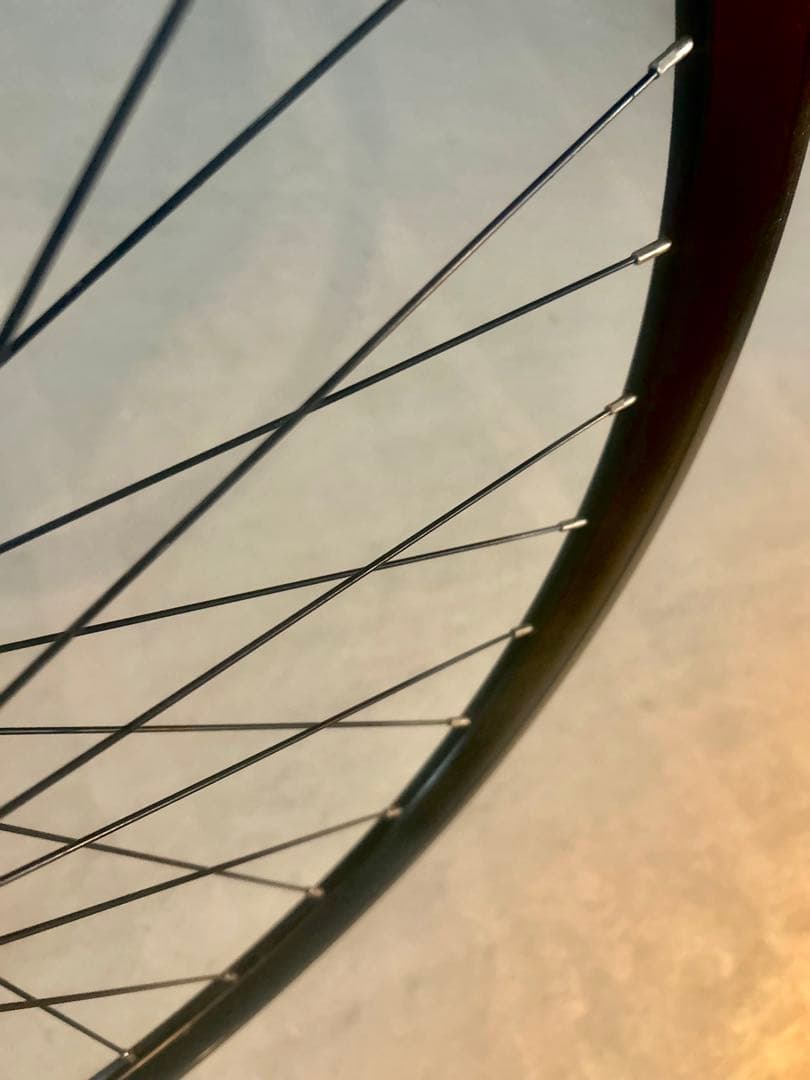 【初期Leader735純正ホイール前輪】重量1.14kg美品ピスト/フリー用