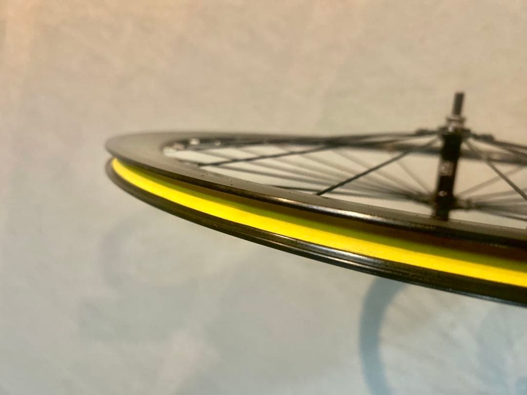 【初期Leader735純正ホイール前輪】重量1.14kg美品ピスト/フリー用