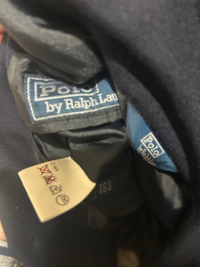 ラルフローレン子供用スーツ上下セット　シャツとネクタイ付き