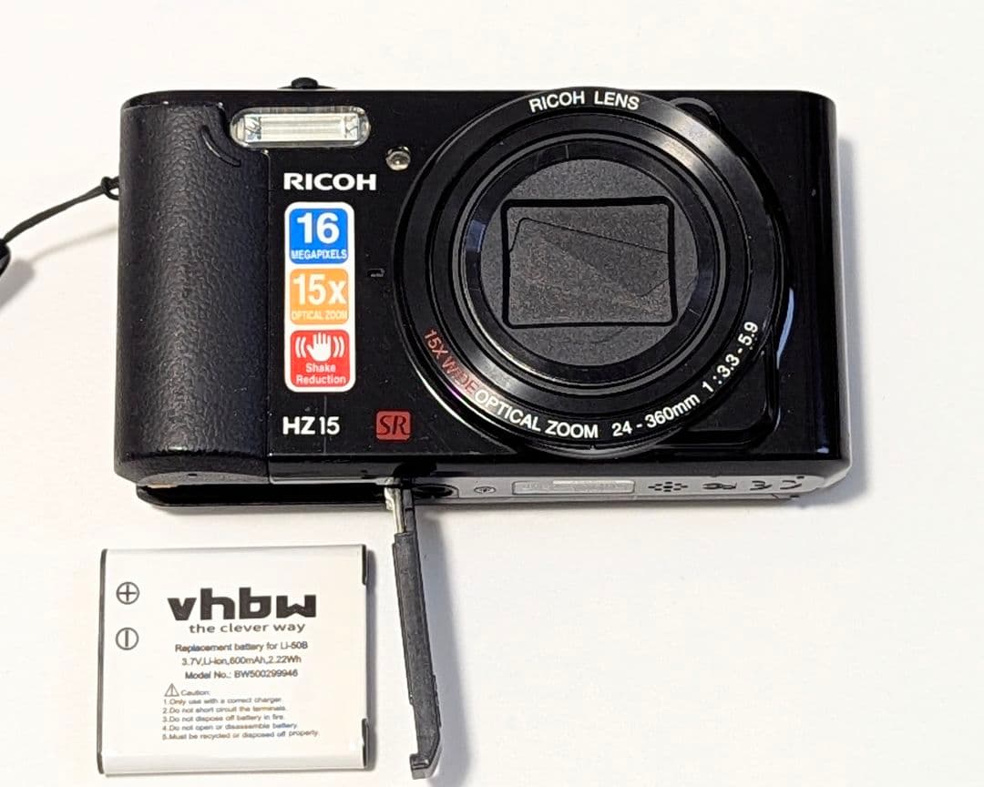 RICOH HZ 15 デジタルカメラ SDカードリーダー付 リコー 可動品