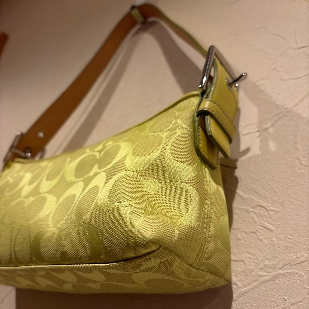 【希少色】COACH コーチ ハンドバッグ ワンショルダー シグネチャー y2k