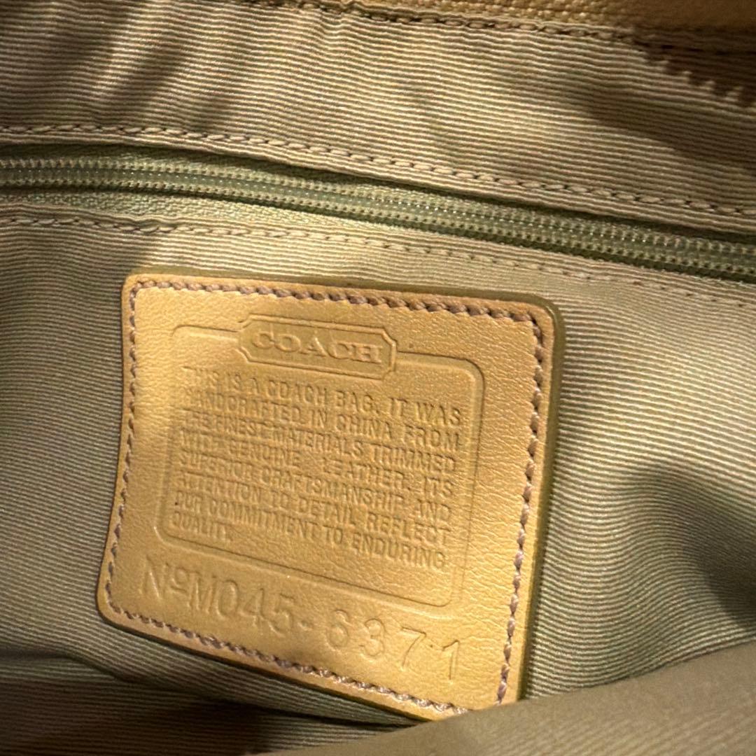 【希少色】COACH コーチ ハンドバッグ ワンショルダー シグネチャー y2k