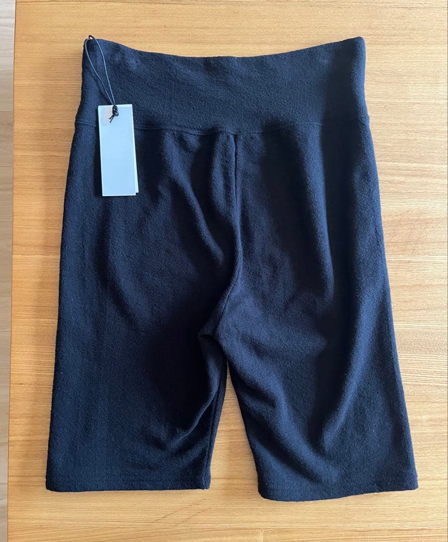 新品BIYOMA COTTON LINEN RIB SHORT LEGGINGS