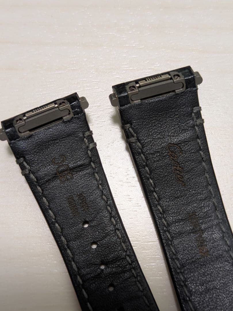 サントスドゥカルティエMM 純正品 黒ワニ革ベルト