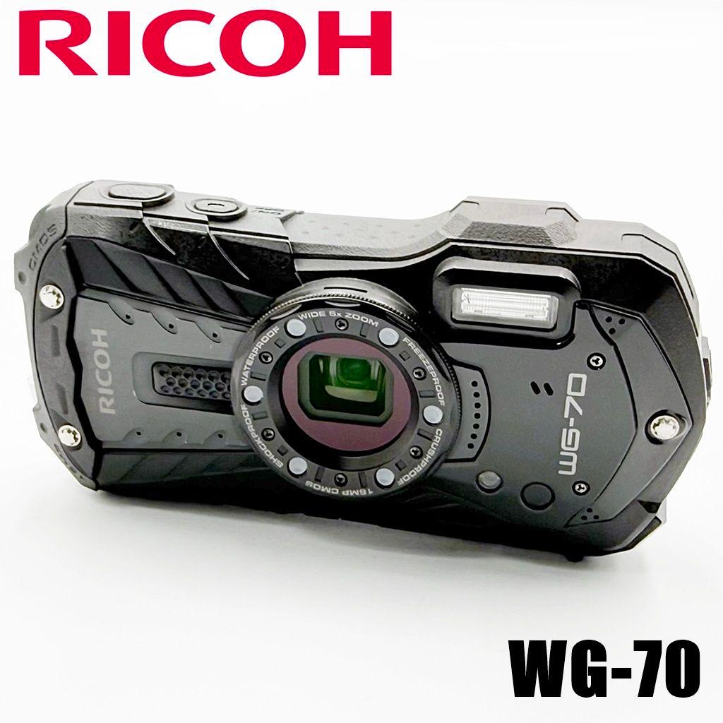 リコー RICOH WG-70 ブラック コンデジ カメラ 中古