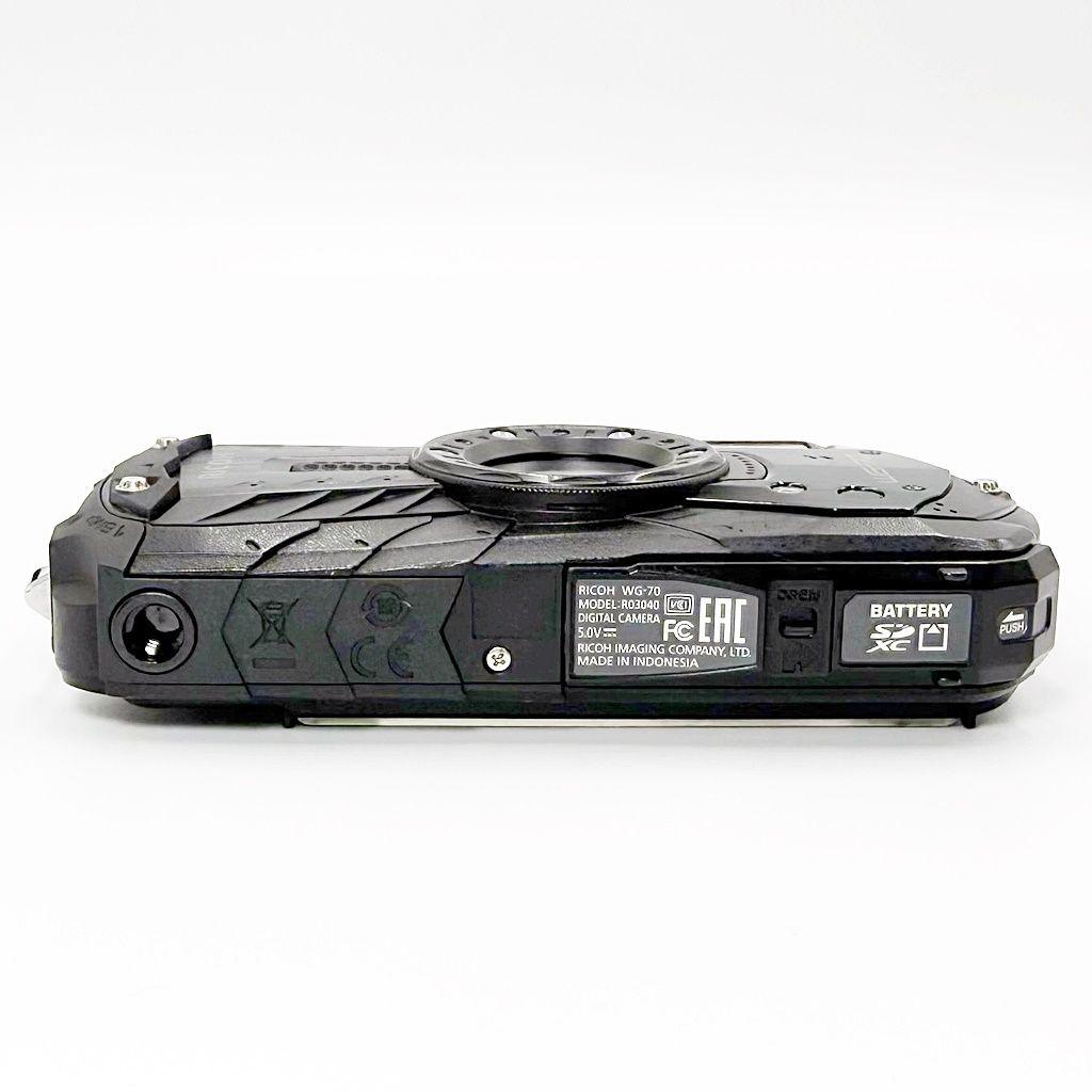 リコー RICOH WG-70 ブラック コンデジ カメラ 中古