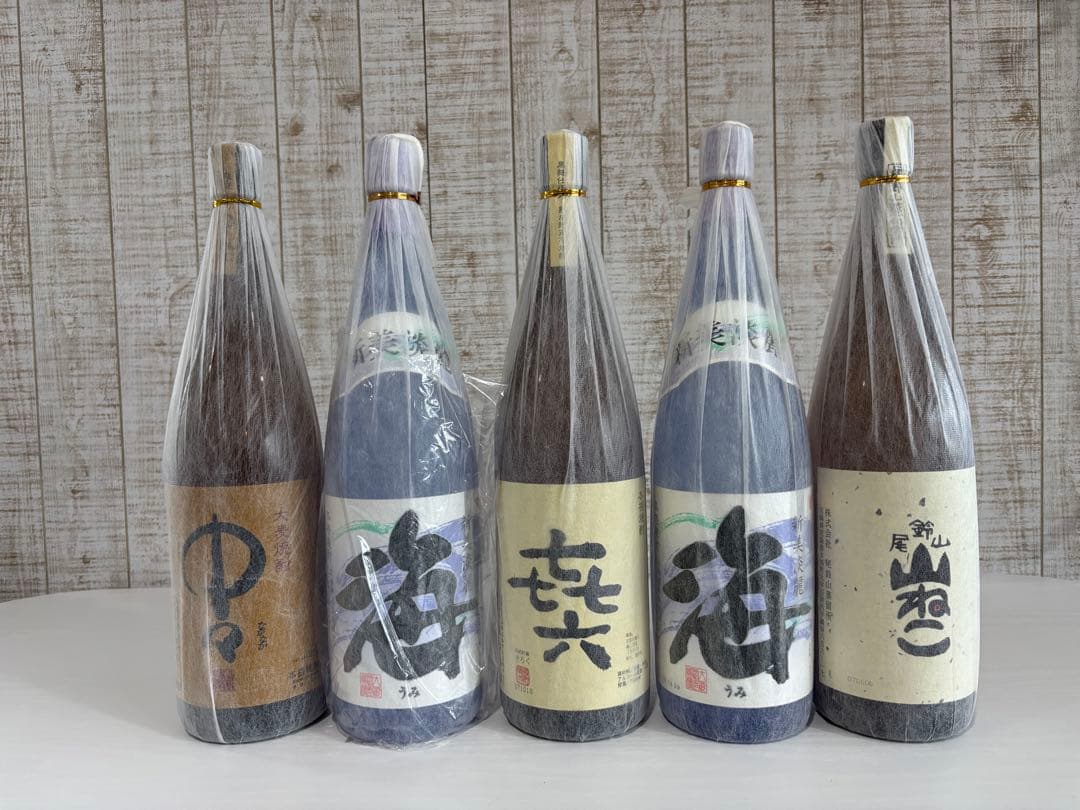 焼酎 一升瓶5本セット 和風デザイン