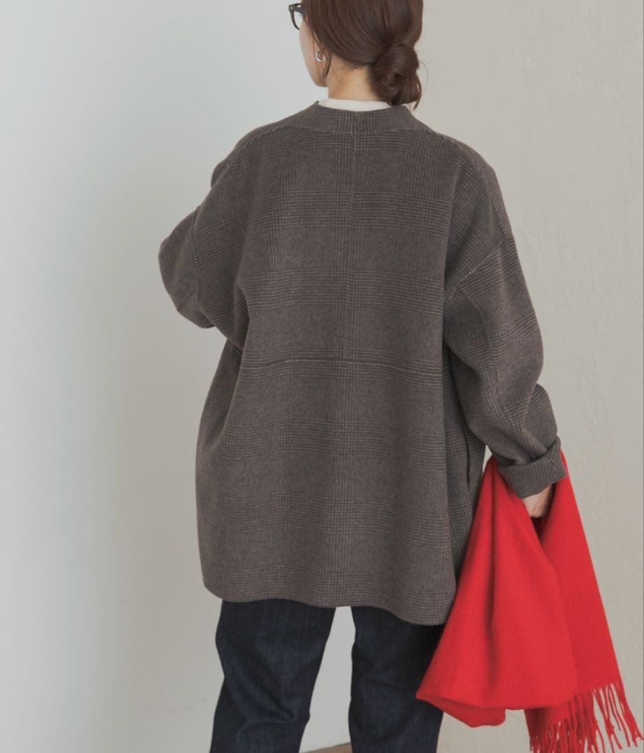 クリスマスセール　ウールリバーミドルガウンコート