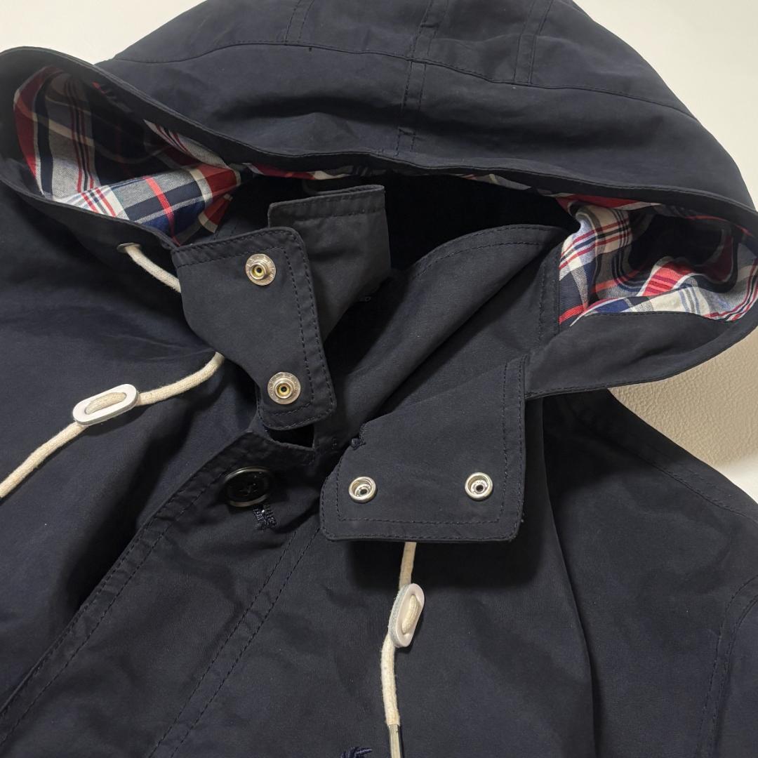 Fred Perry モッズコート 月桂樹 チェック 2way フード M-L