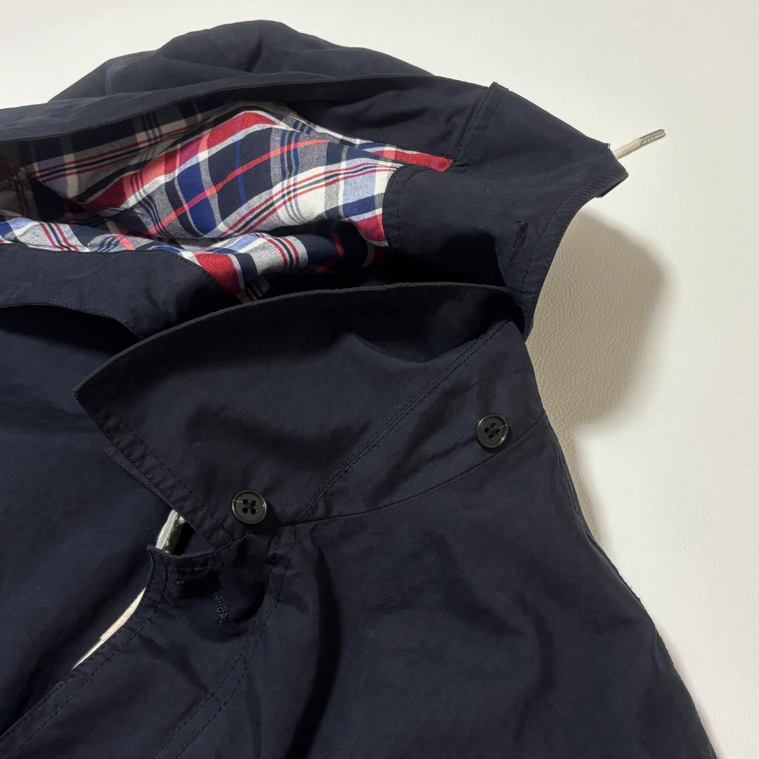 Fred Perry モッズコート 月桂樹 チェック 2way フード M-L