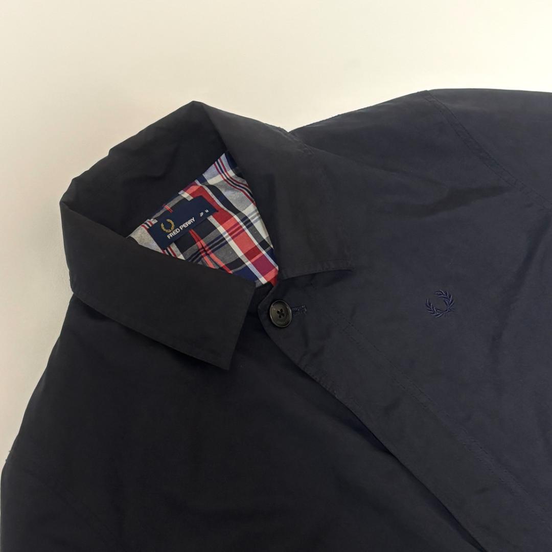 Fred Perry モッズコート 月桂樹 チェック 2way フード M-L