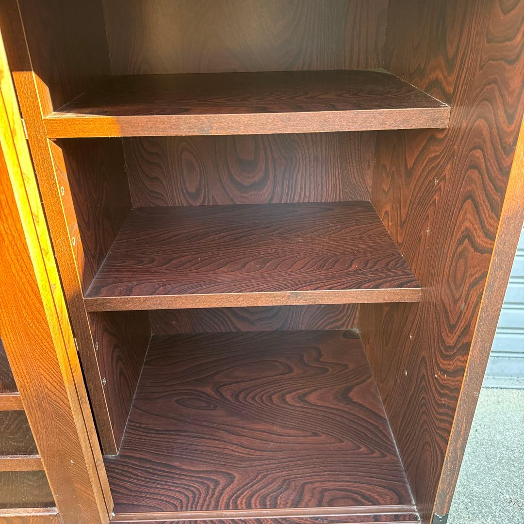 大川家具 ノダ工芸 けやき民芸 器棚 食器棚 高さ約180cm