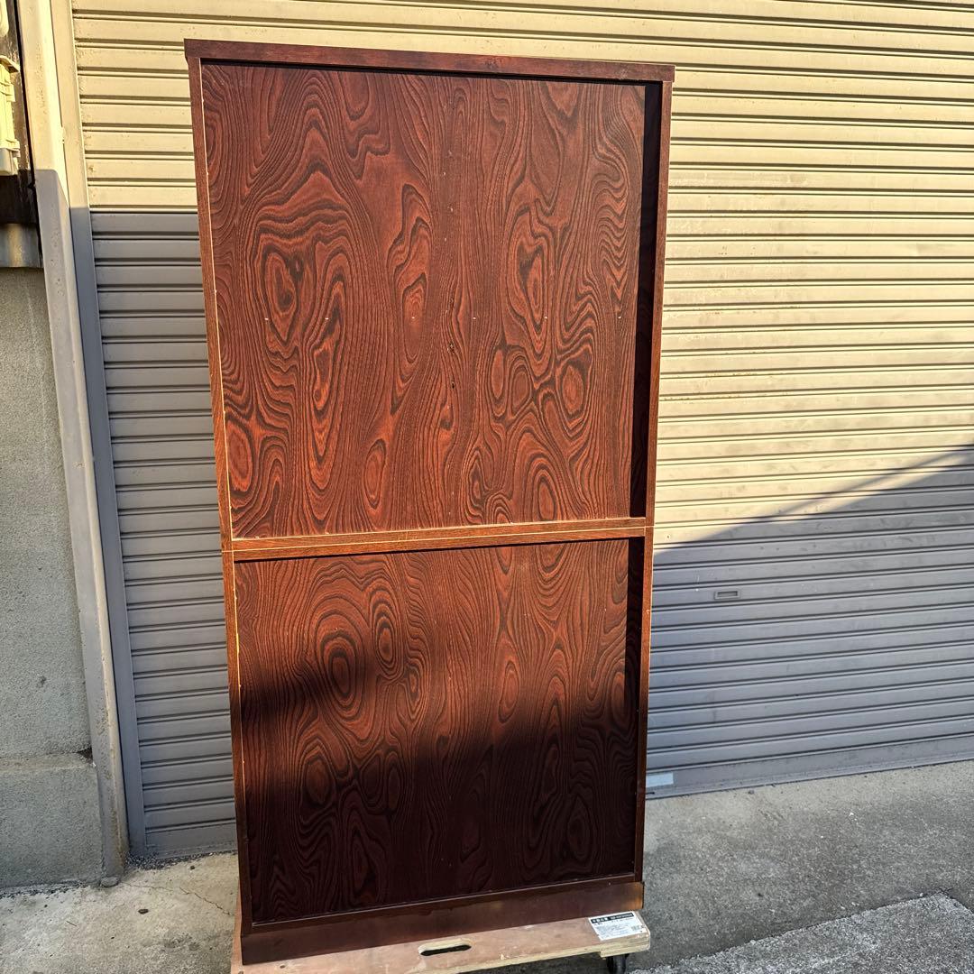 大川家具 ノダ工芸 けやき民芸 器棚 食器棚 高さ約180cm