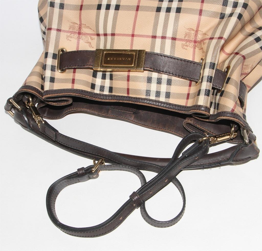 シ*ー様 バーバリー Haymarket ノバチェック ハンドバッグ 2way