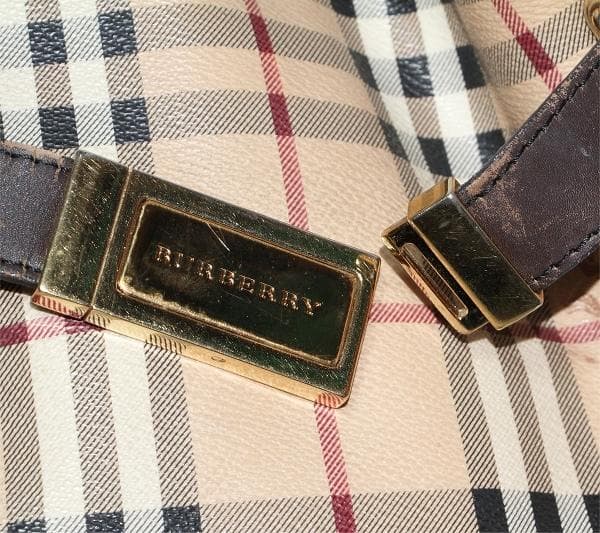 シ*ー様 バーバリー Haymarket ノバチェック ハンドバッグ 2way