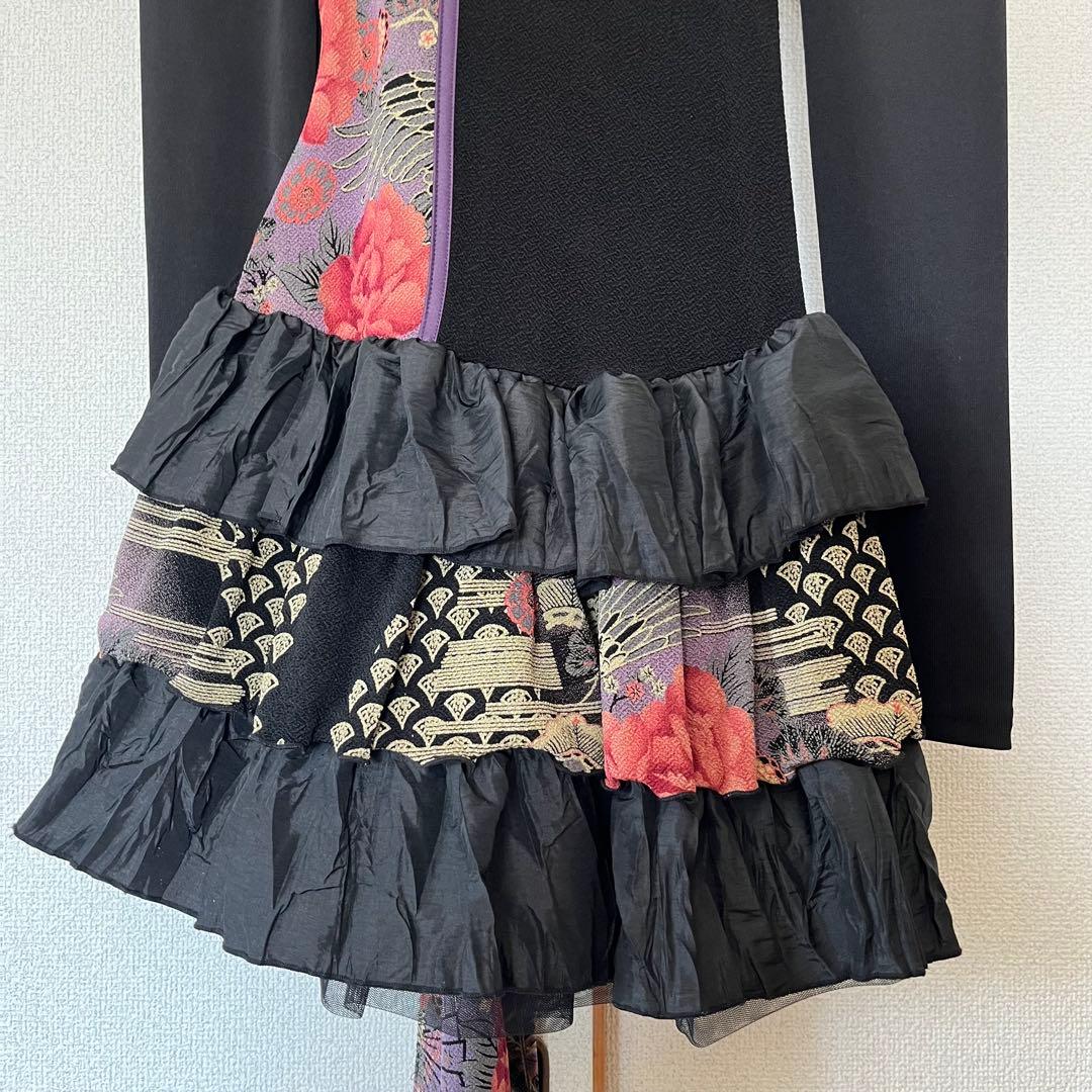 QutieFrash チャイナボタン フリルワンピース