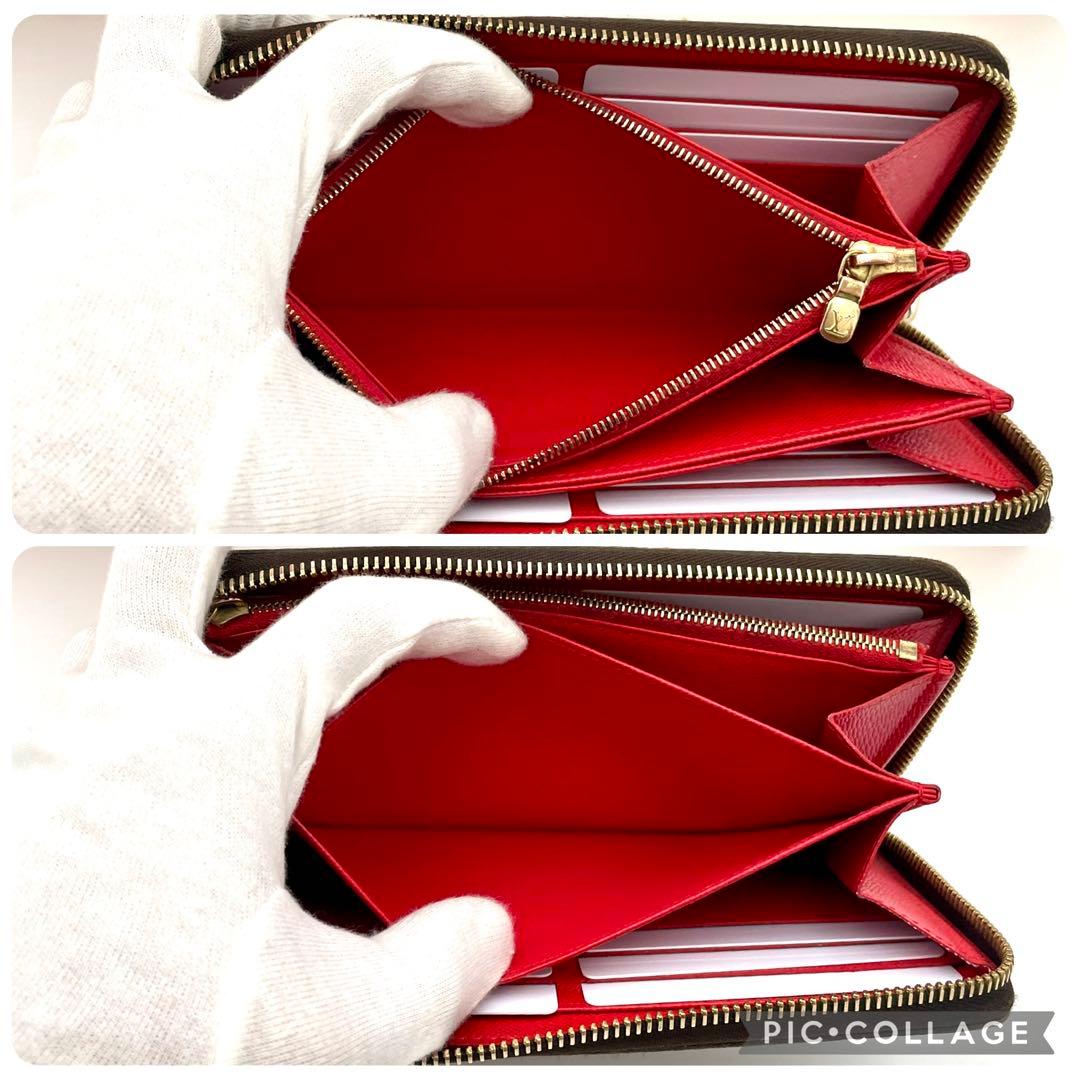 ルイヴィトン　ジッピーウォレット　モノグラム　コクリコ　長財布　新型モデル